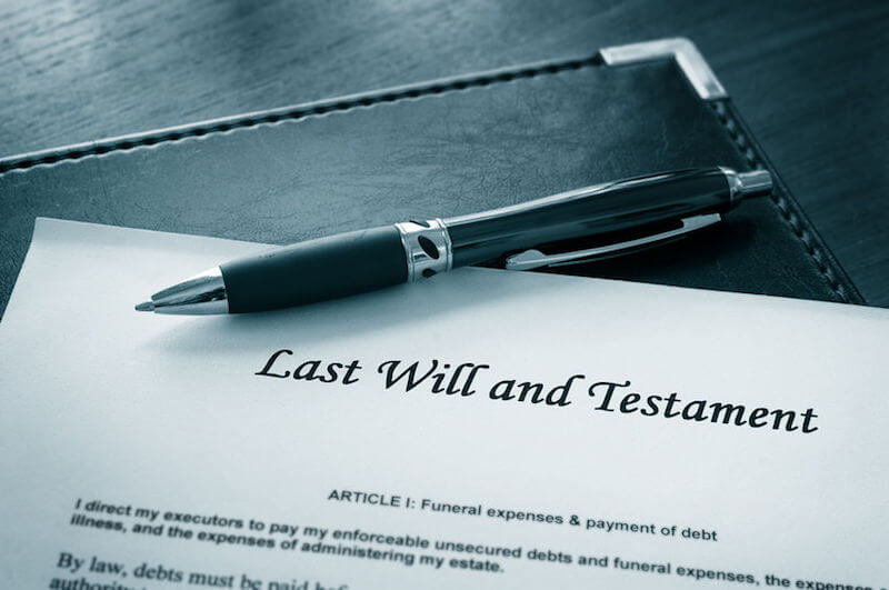 Inheritance in Christ, a paper showing the details of the will