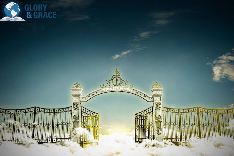 How to enter God's presence showing the gates of heaven that are open