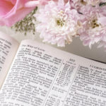 Memorizing the Bible showing an open Bible