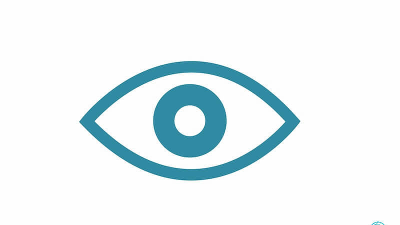 Spiritual eyes showing an eye icon