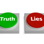 What is truth showing the letters of truth and lies