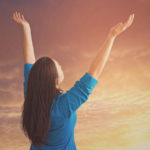 let everything that hath breath praise the LORD showing a woman in praise