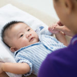 new birth showing an asian baby