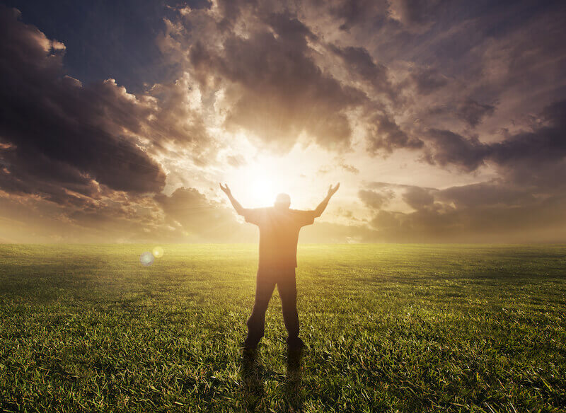 what is the supernatural showing a man praying in the field