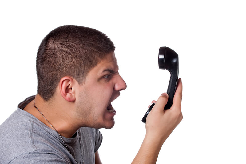 help forgiving showing a man angry on the phone