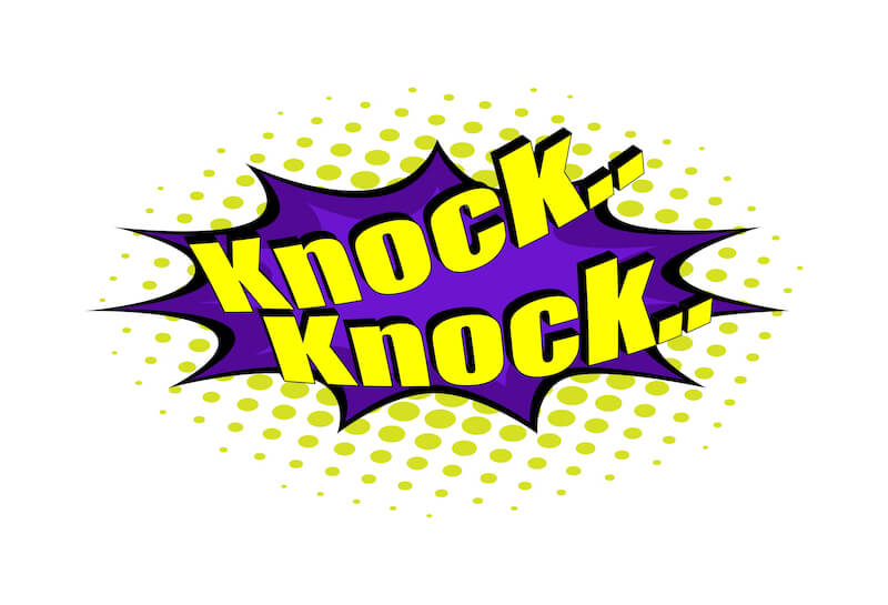 knock and the door shall be opened showing the word knock