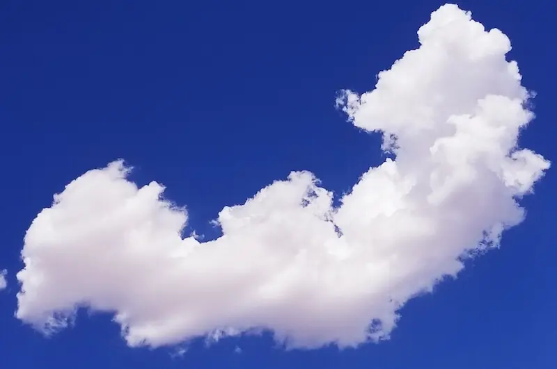 shekinah glory showing a cloud