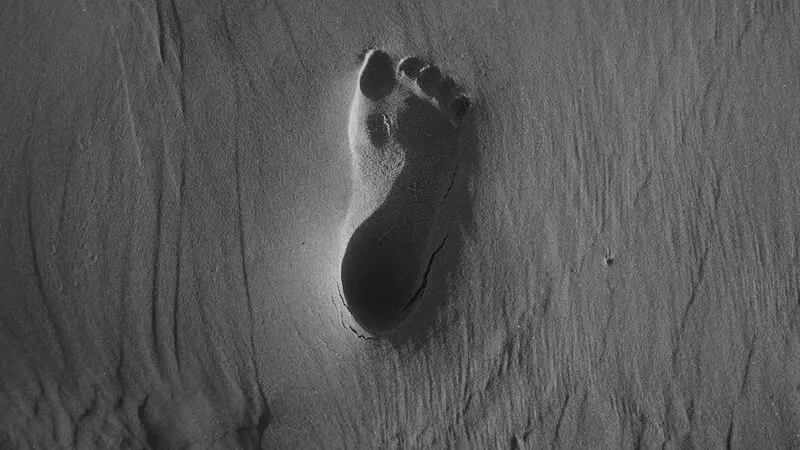 new creation showing footprints