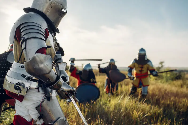 letting God fight your battles showing medieval warfare