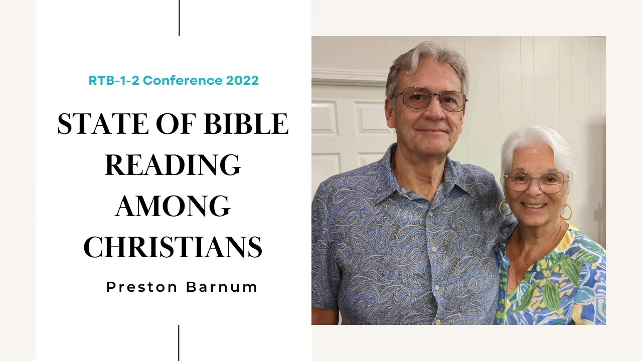 State of Bible reading showing Preston Barnum and his wife