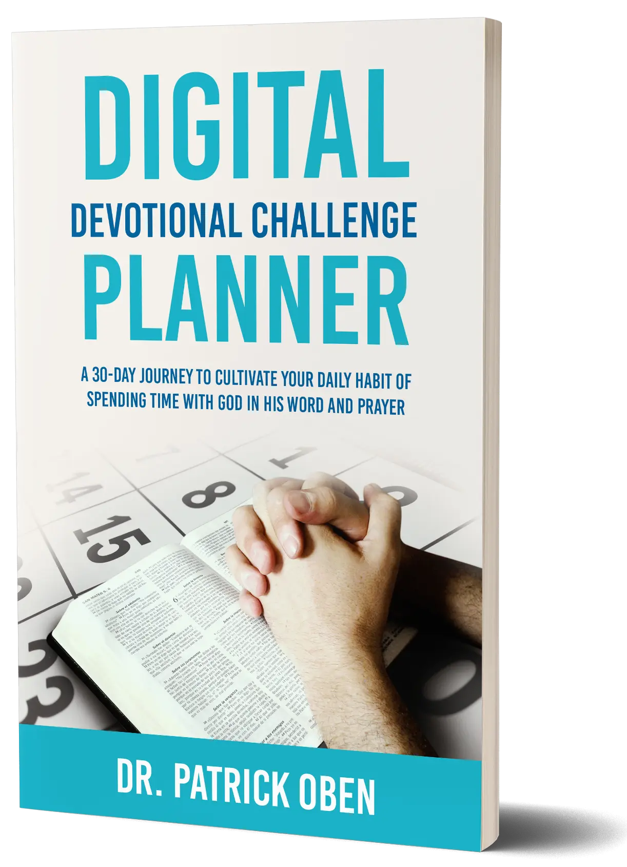 Devotional planner showing the ebook cover image