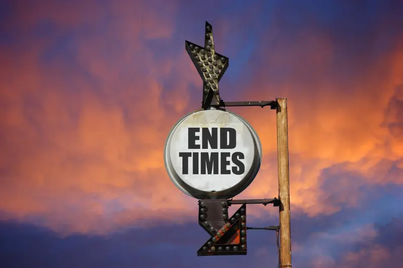 End times showing the text end times wrapped 