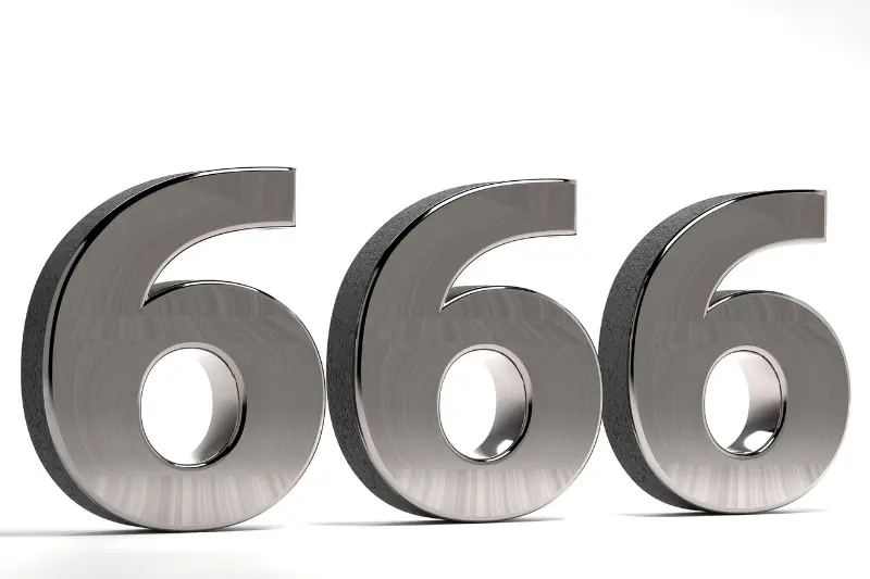meaning of 666 showing the number